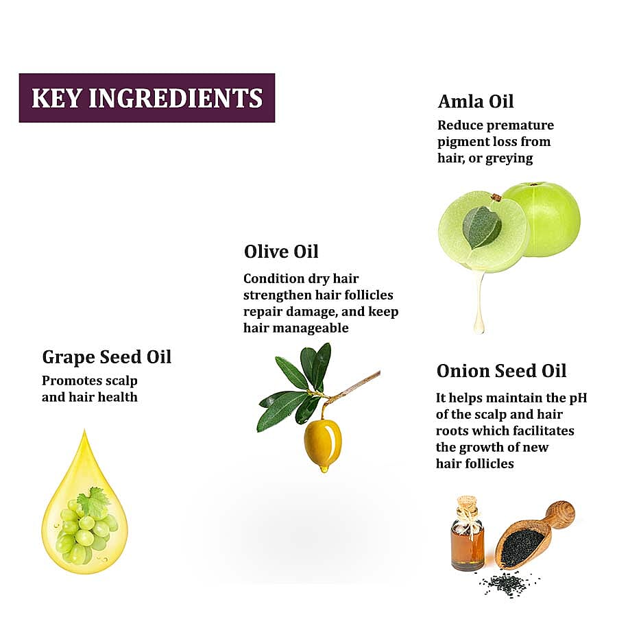 NutriGlow Naturals - Onion Hair Oil for Anti-Hair Fall Control - Re Growth - 90ml
