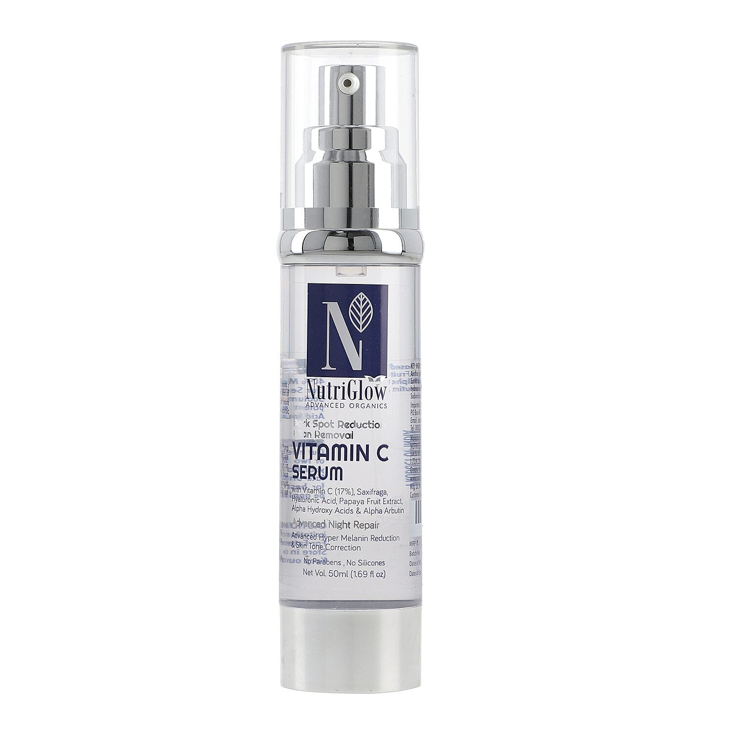 NutriGlow- Vitamin C - Hyaluronic Acid Serum - 50ml
