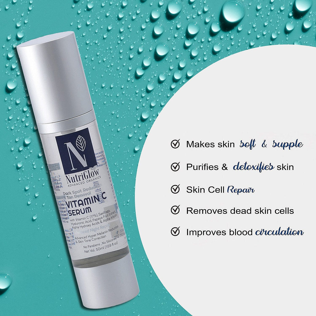NutriGlow- Vitamin C - Hyaluronic Acid Serum - 50ml
