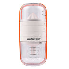 Nutrifresh 6 in 1 Multifunction Cups (Size 19x8 cm) - Orange