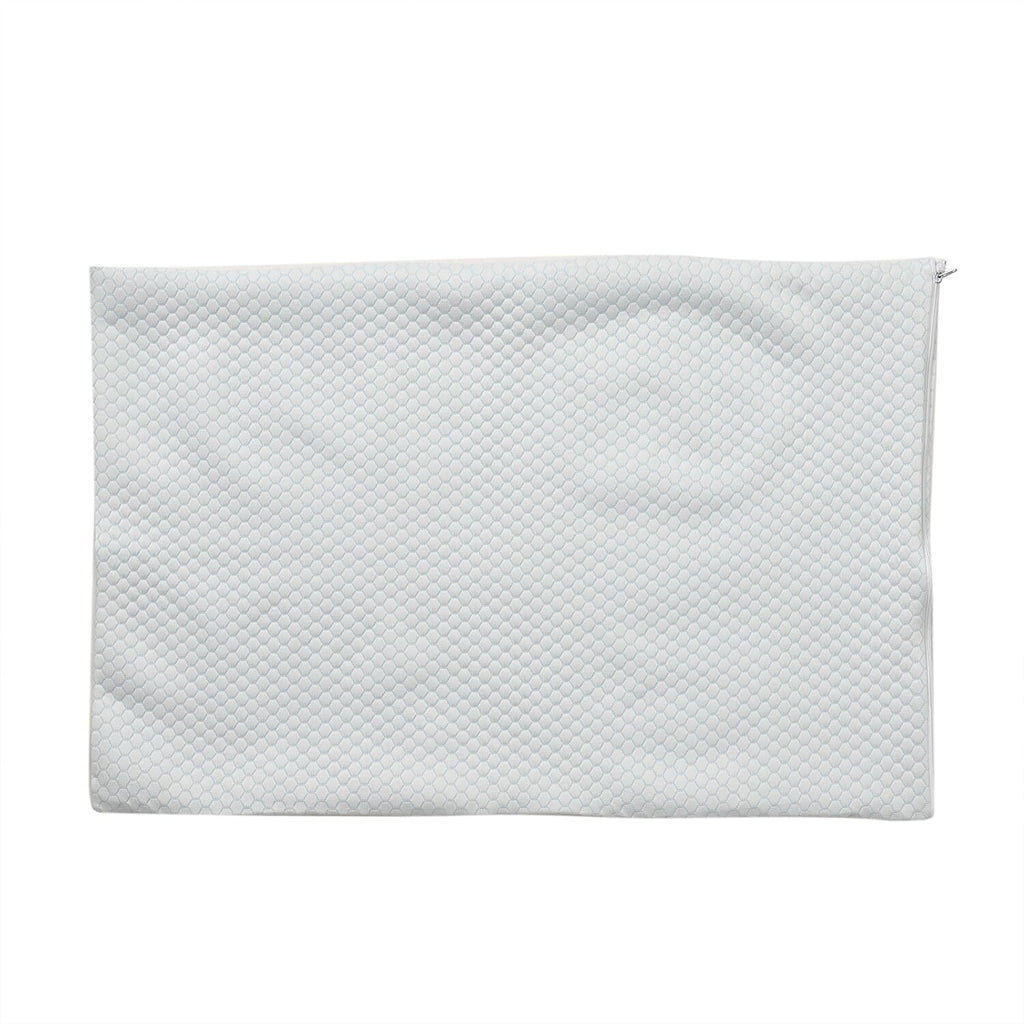 Nylon Patterned Pillow Case and Cover (Size 50x1 cm) - Blue & White & Blue & White
