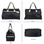 First Time Ever - Tamsy Travel Duffel Bag with Double Handle - Black