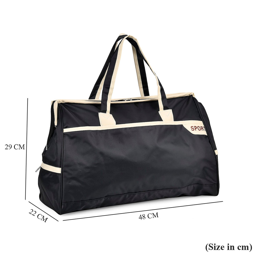 First Time Ever - Tamsy Travel Duffel Bag with Double Handle - Black