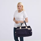First Time Ever - Tamsy Travel Duffel Bag with Double Handle - Purple