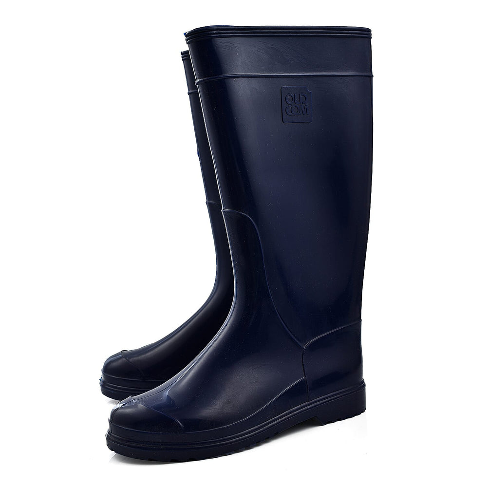OLDCOM Accent Wellington Boots (Size 3-4) - Blue