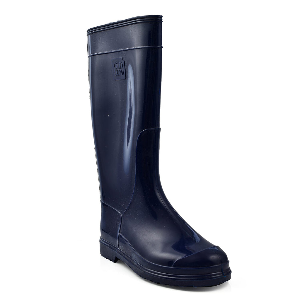 OLDCOM Accent Wellington Boots (Size 3-4) - Blue