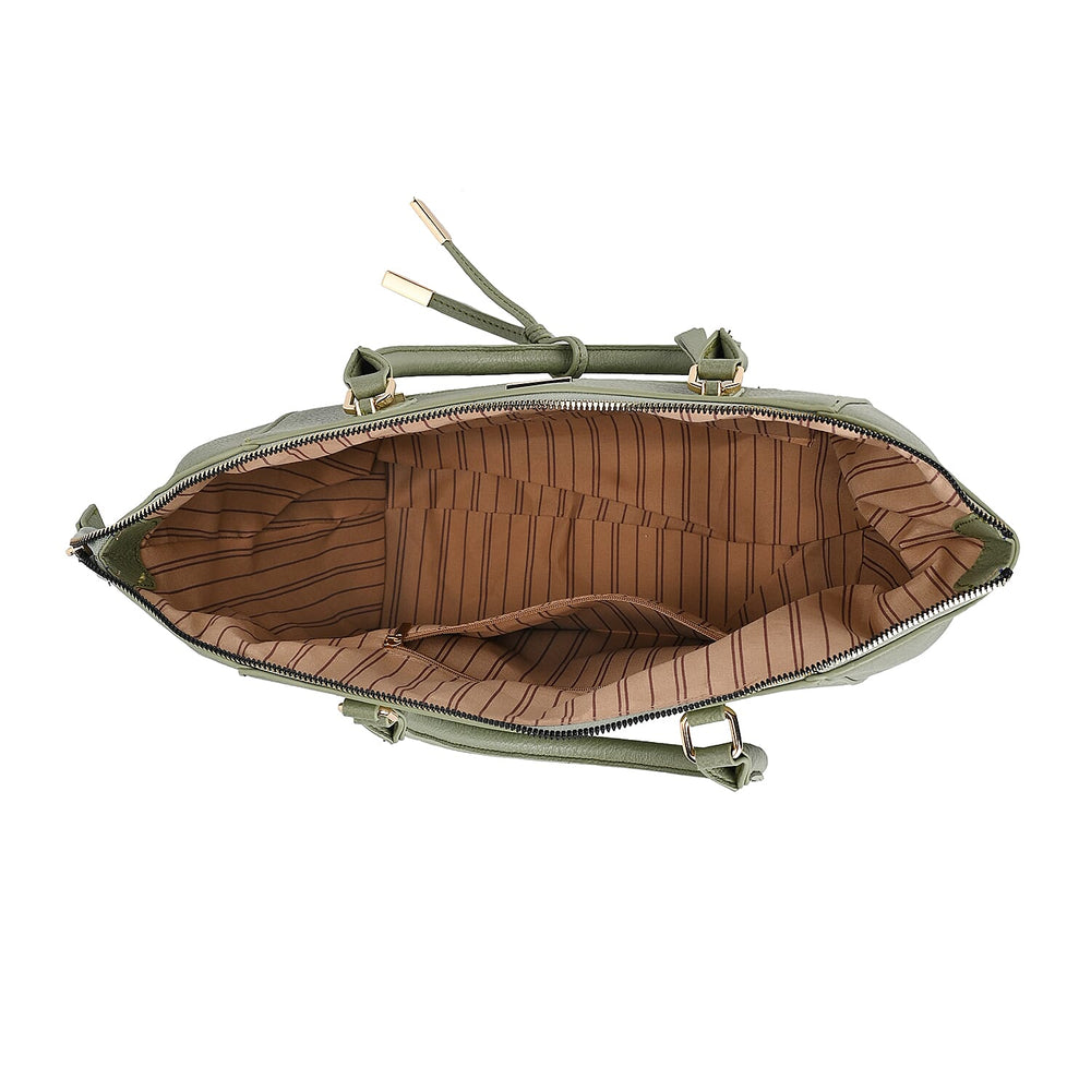 ONE TIME CLOSEOUT DEAL - Large Convertible Fully Lined Crossbody Bag  - Olive