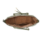 ONE TIME CLOSEOUT DEAL - Large Convertible Fully Lined Crossbody Bag  - Olive