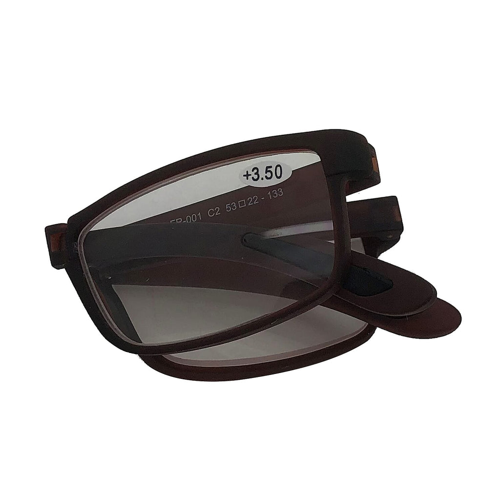 RETROPEEPERS Morgan Square Reading Glasses -4 - Dark Brown