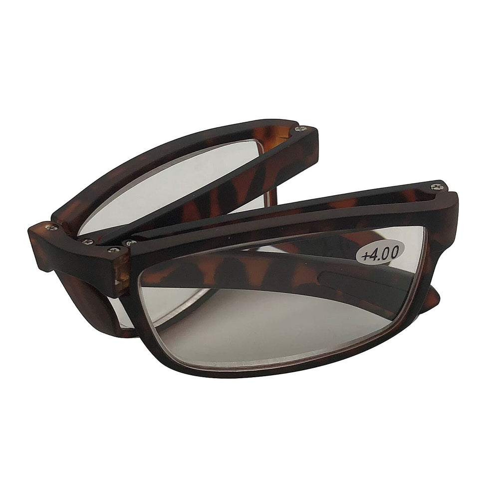 Oxford Foldable Tortoise Reading Glasses (-2.5 Focus) - Tortoise