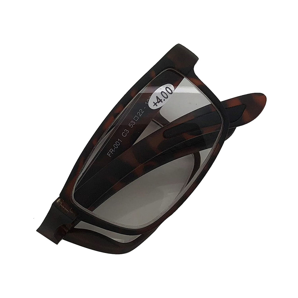 OXFORD Foldable Tortoise Reading Glasses (-4 Focus)