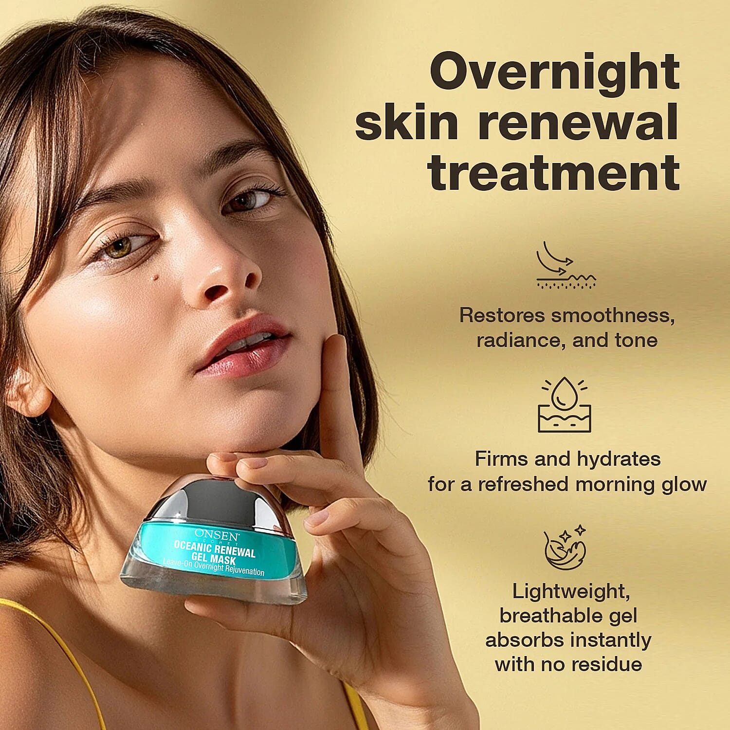 "Oceanic Renewal Overnight Gel Mask"
