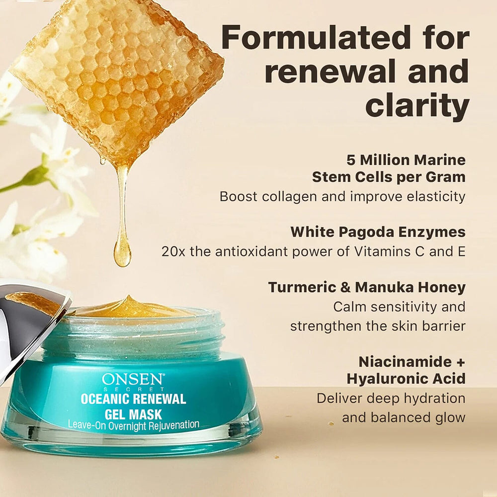 "Oceanic Renewal Overnight Gel Mask"