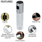Set of 2 oil Dispenser With Anti-Skid Design Cap (100mlx2 ) - Gold - Silver