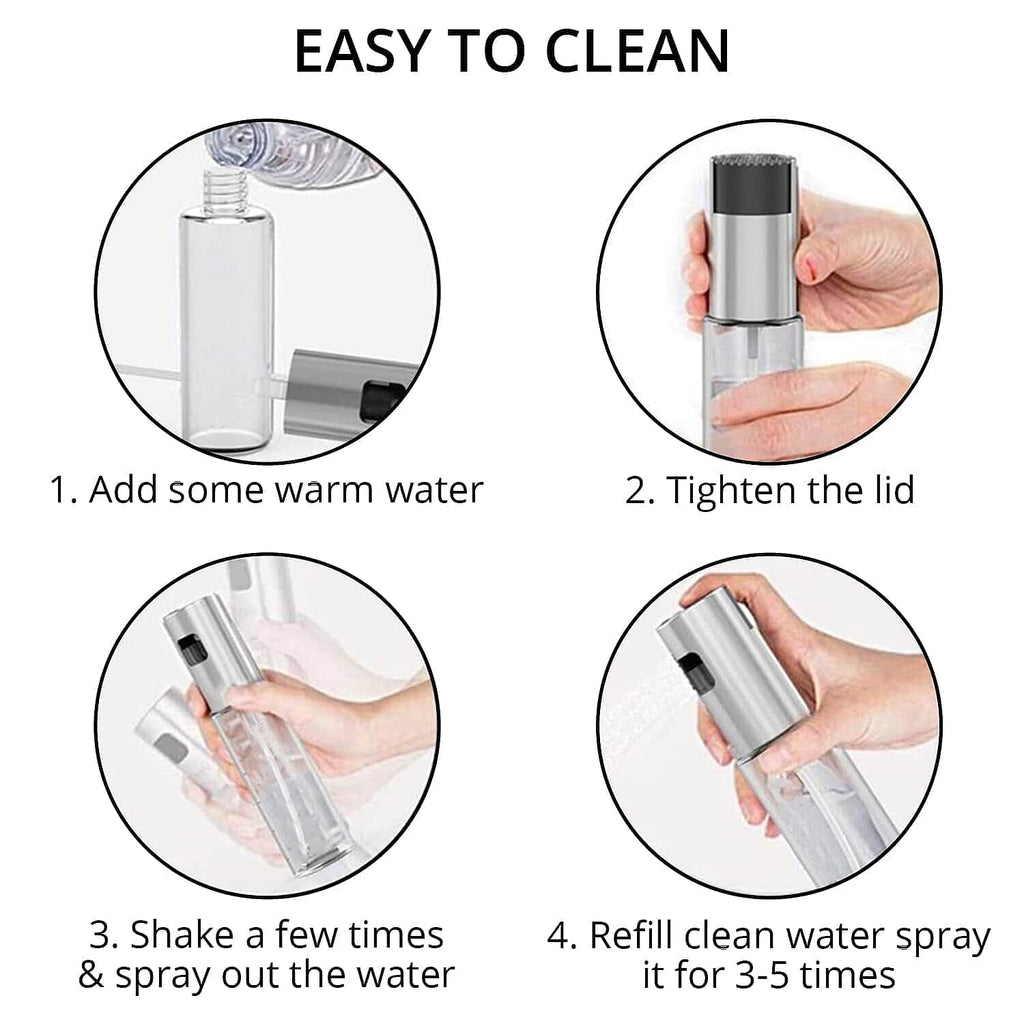 Set of 2 oil Dispenser With Anti-Skid Design Cap (100mlx2 ) - Gold - Silver