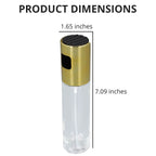 Set of 2 oil Dispenser With Anti-Skid Design Cap (100mlx2 ) - Gold - Silver