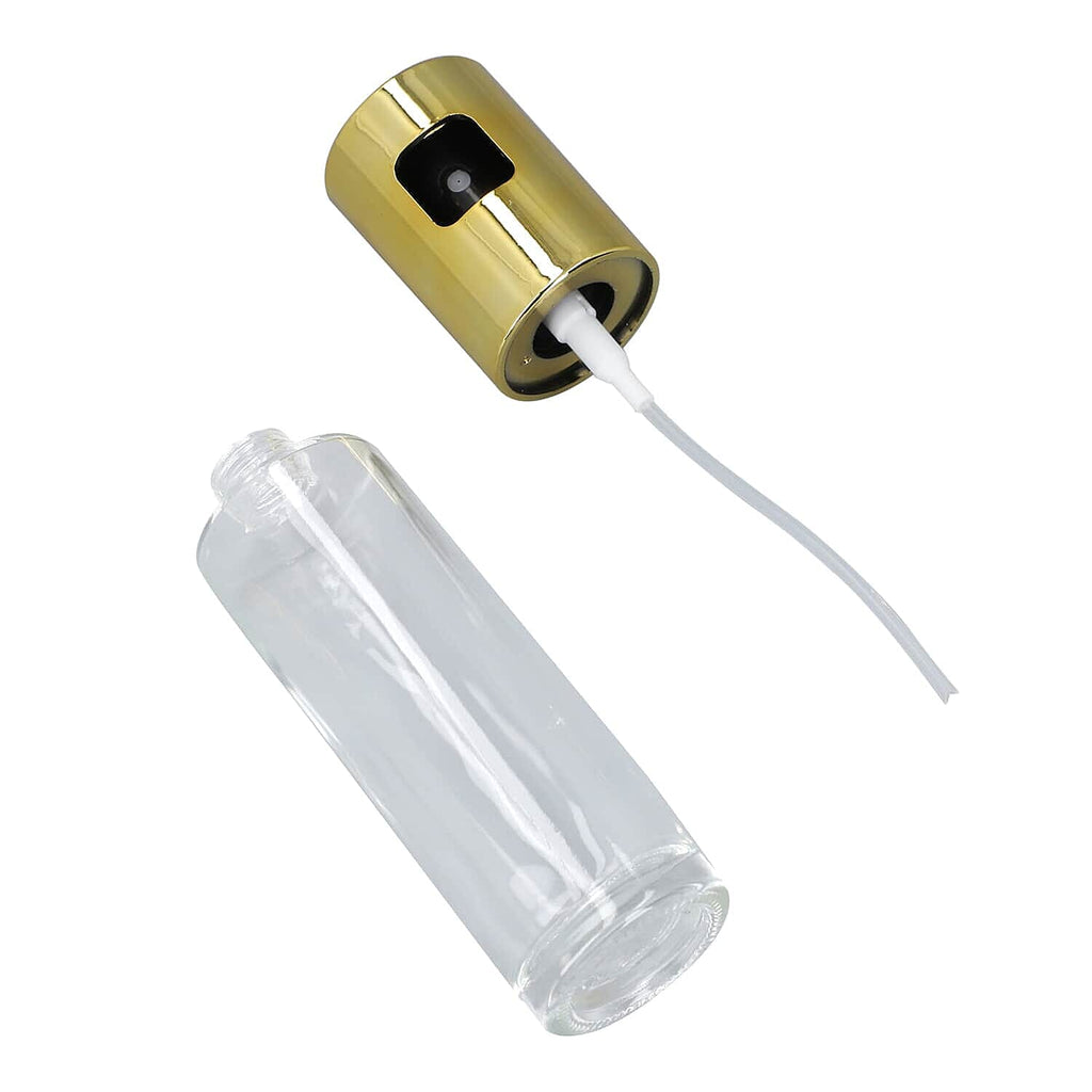 Set of 2 oil Dispenser With Anti-Skid Design Cap (100mlx2 ) - Gold - Silver