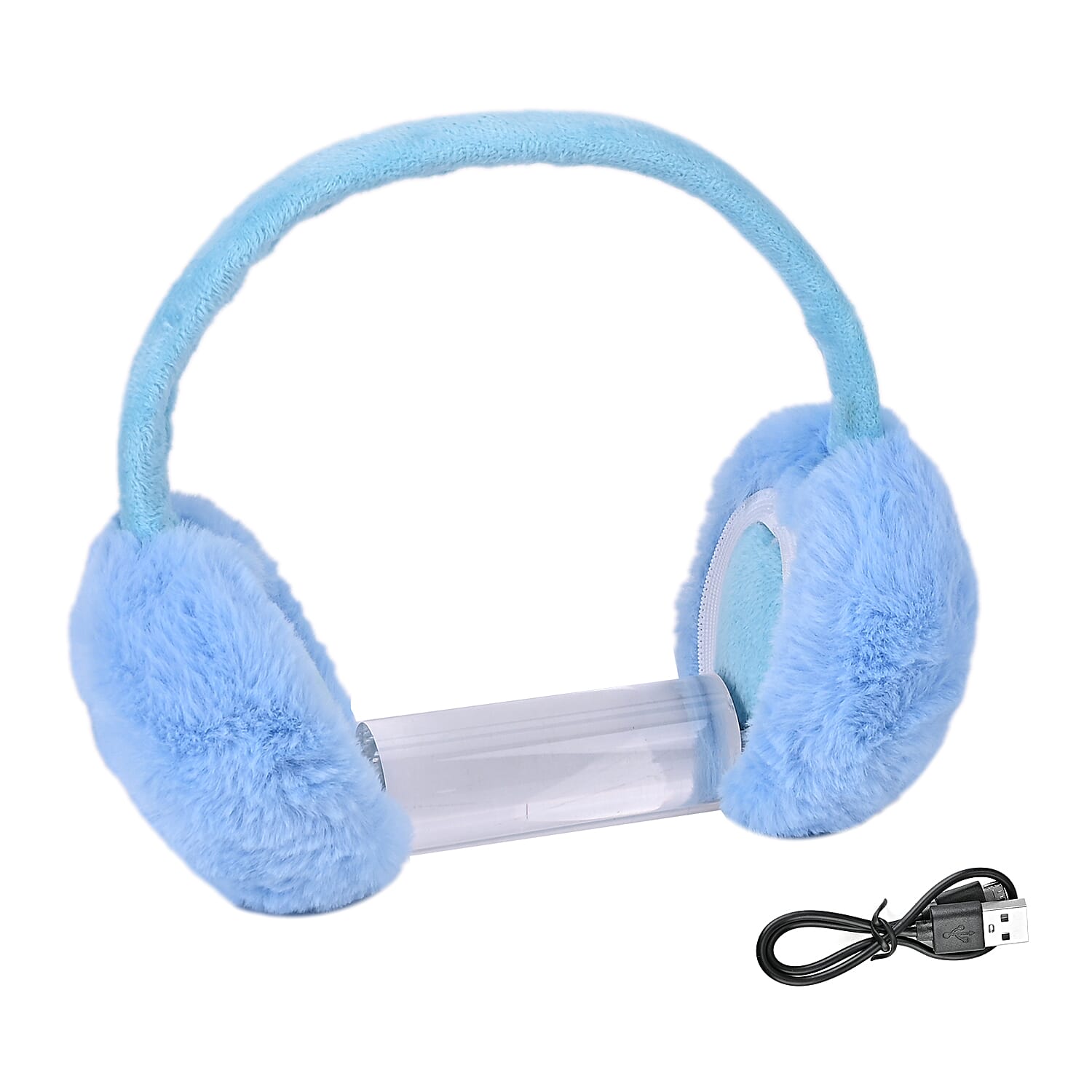 Plush Bluetooth Cushioned Headphone - Blue
