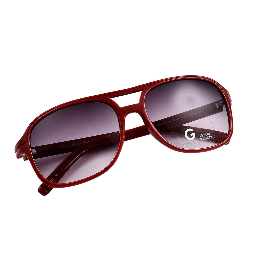 Guess Unisex Rectangular Sunglasses - Red