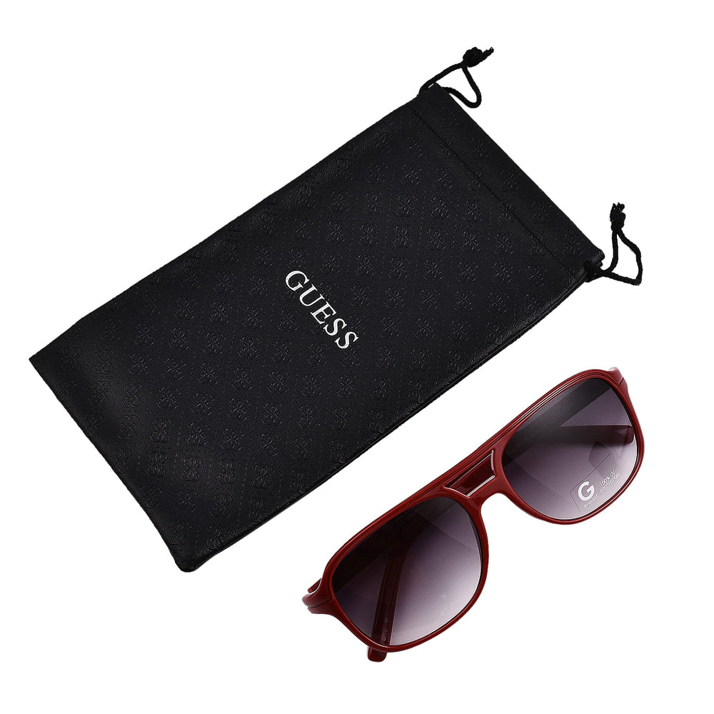 Guess Unisex Rectangular Sunglasses - Red