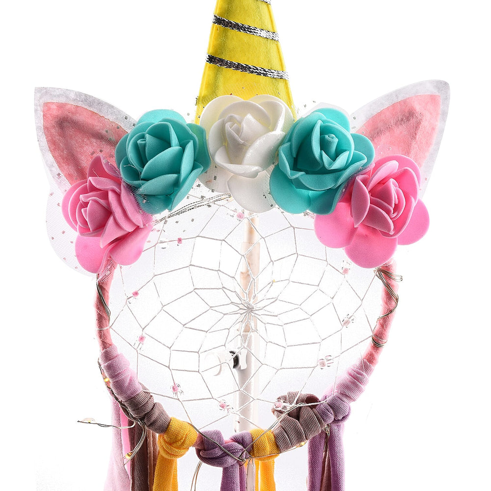 One Time Close Out Deal- Hanging Unicorn LED Dream Catcher