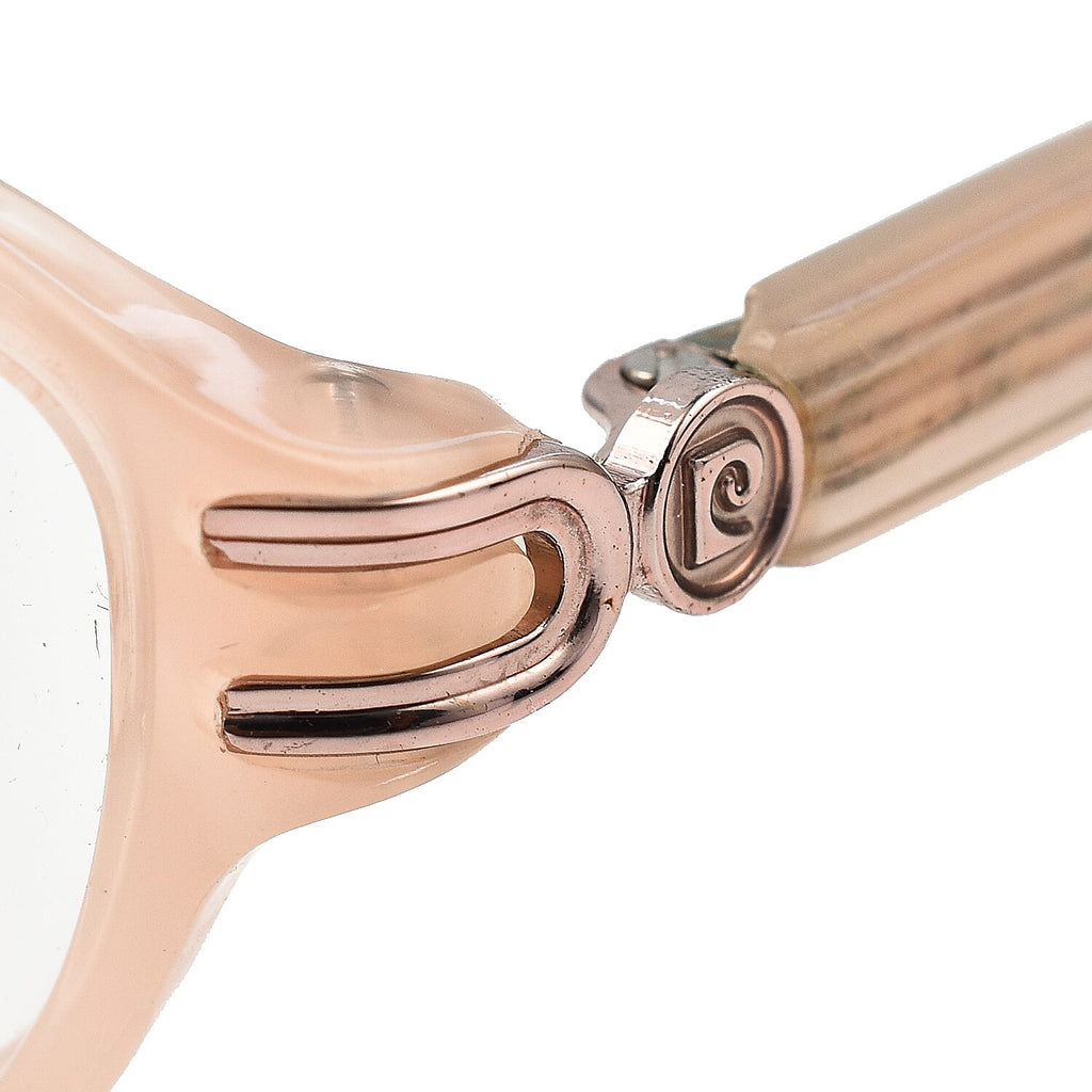 One Time Closeout - Limited Edition Crystal Studded Pierre Cardin Reading Glasses - (Power - 2.5) - Peach
