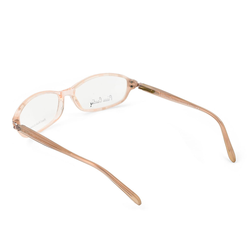 One Time Closeout - Limited Edition Crystal Studded Pierre Cardin Reading Glasses - (Power - 2.5) - Peach