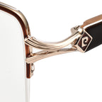 One Time Closeout - Limited Edition Crystal Studded Pierre Cardin Reading Glasses - (Power - 3) - Gold Black