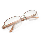 One Time Closeout - Limited Edition Crystal Studded Pierre Cardin Reading Glasses - (Power - 3) - Gold Black