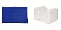 One Time Deal - Bundle of Cooling Gel Pad & Memory Foam Leg Pillow