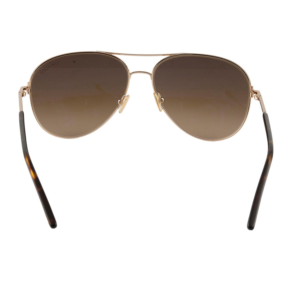 One Time Designer Closeout - Tom Ford Unisex Aviator Sunglasses with Grey Lenses - Aviator