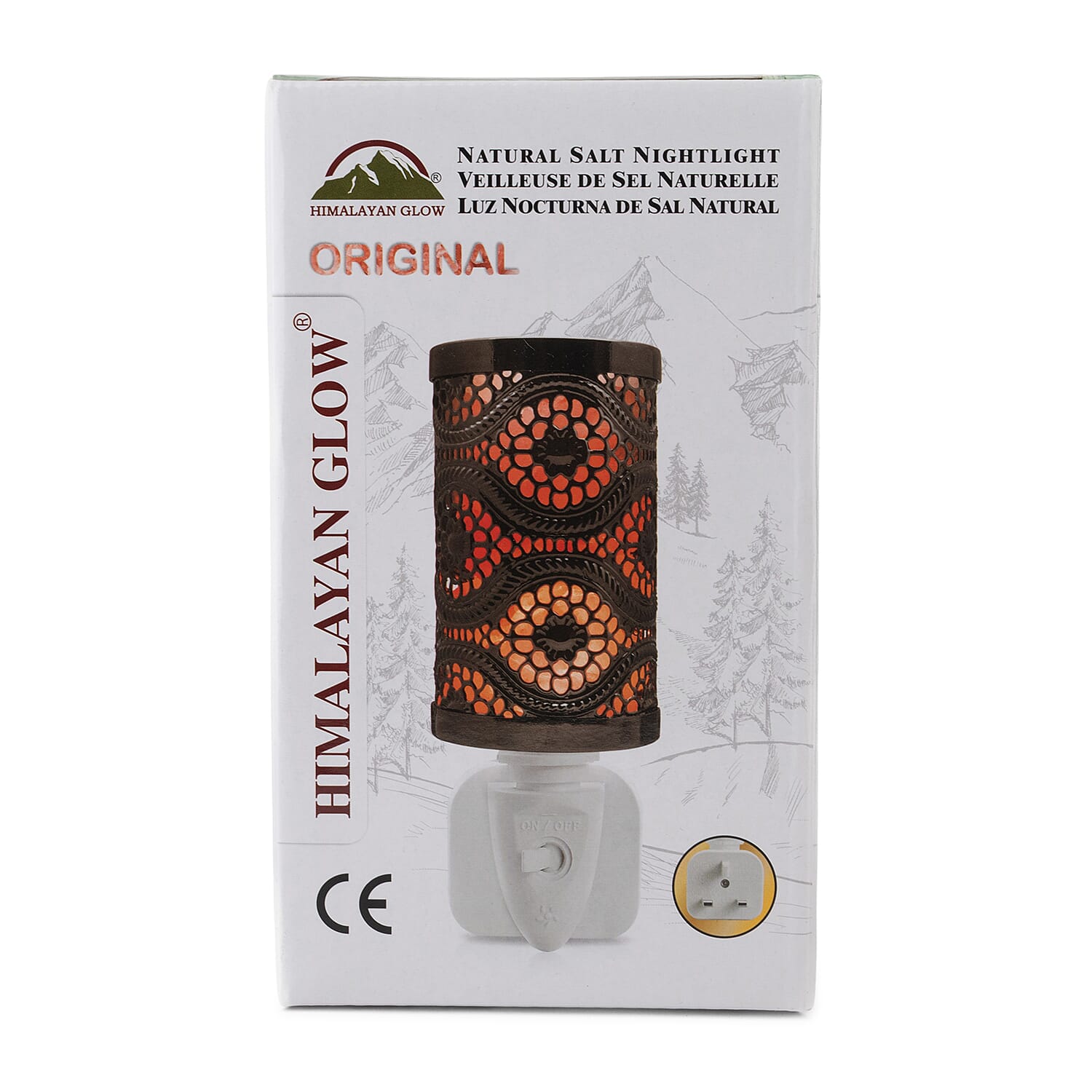 Original Ornate Himalayan Glow Natural Salt Nightlight Lamp W ...