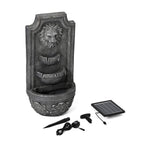 Solar LED Light Garden Fountain, Lion Head Cascade 3 Levels (Size 32x55 cm)