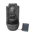 Solar LED Light Garden Fountain, Lion Head Cascade 3 Levels (Size 32x55 cm)