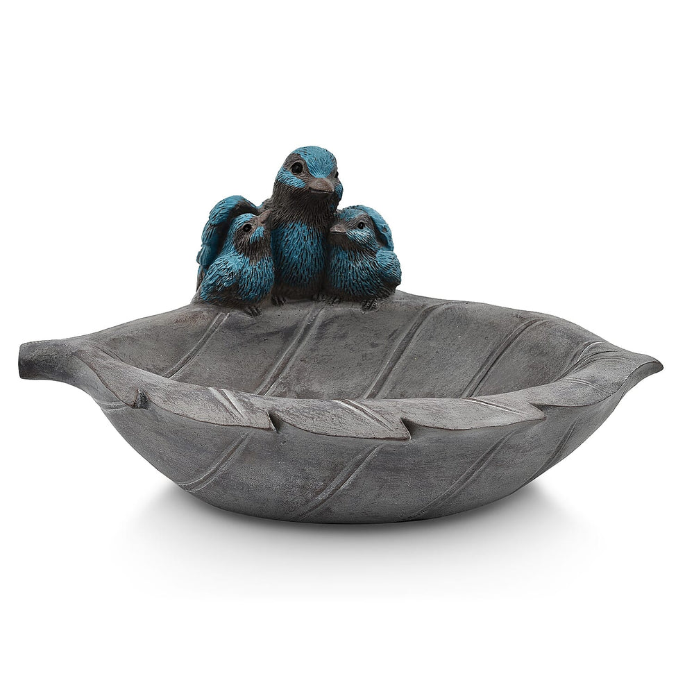Outdoor Garden Bird Family Birdfeeder - Blue