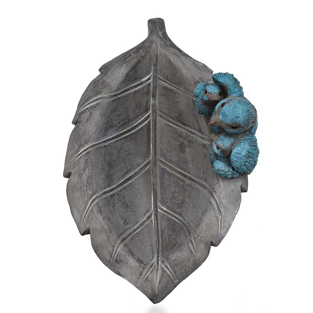 Outdoor Garden Bird Family Birdfeeder - Blue