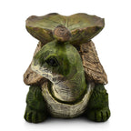 Outdoor Garden Turtle Birdfeeder - Green