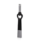 2-in-1 Bottle Opener - Electronic Lighter with Display - Silver