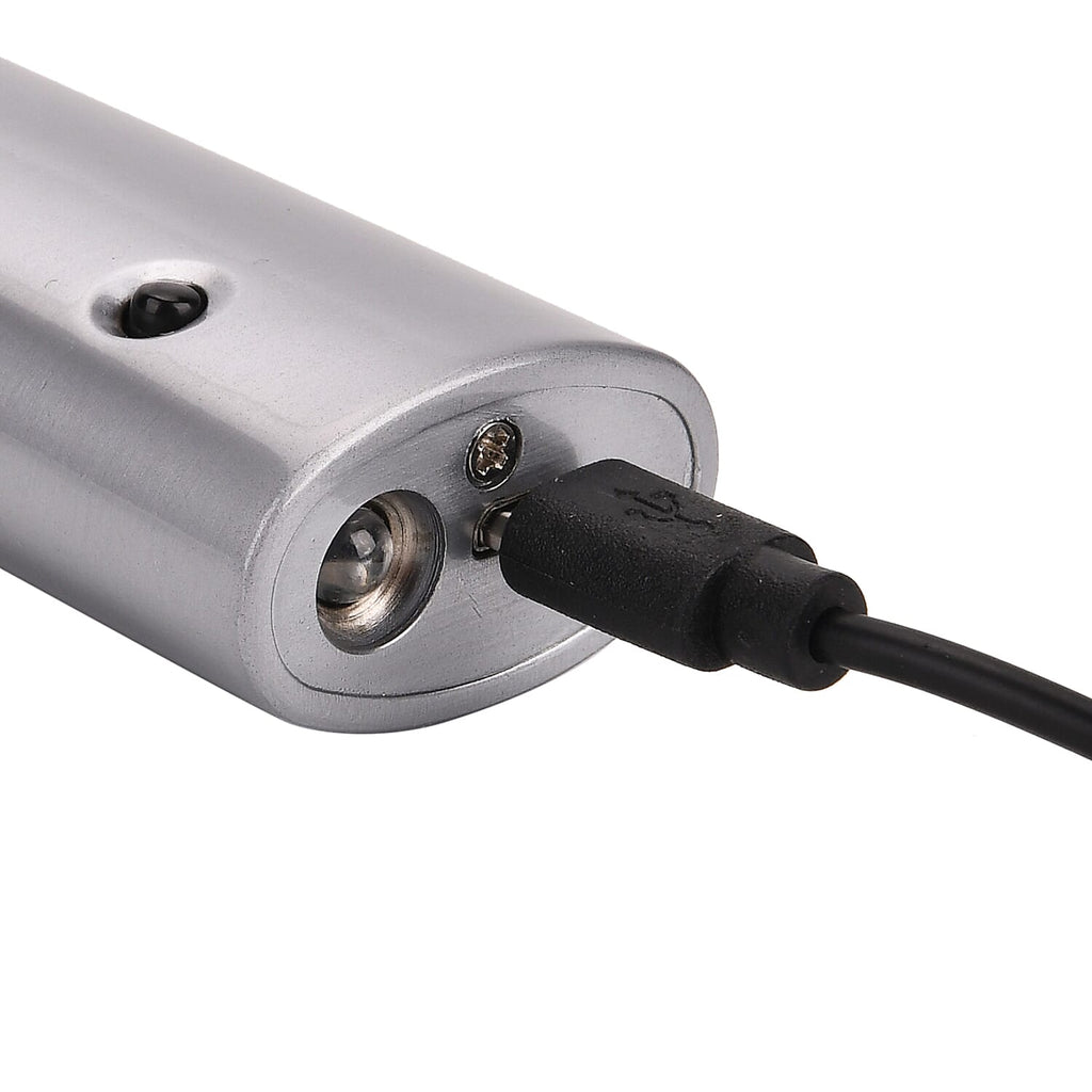 2-in-1 Bottle Opener - Electronic Lighter with Display - Silver