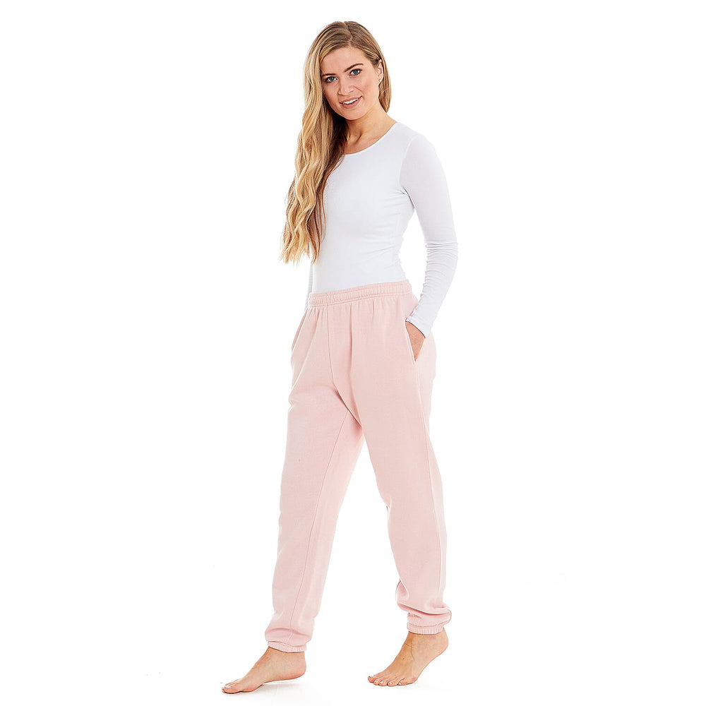 Ladies Cuffed Hem Jogger (Size 12-14) - Blush