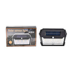 Solar Sensor Lamp with 4 Bulbs (Battery 1200mAh) - Black