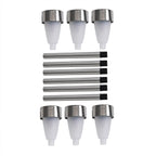 Set of 6 Outdoor Solar Path Lights with Flame Effect - Warm White