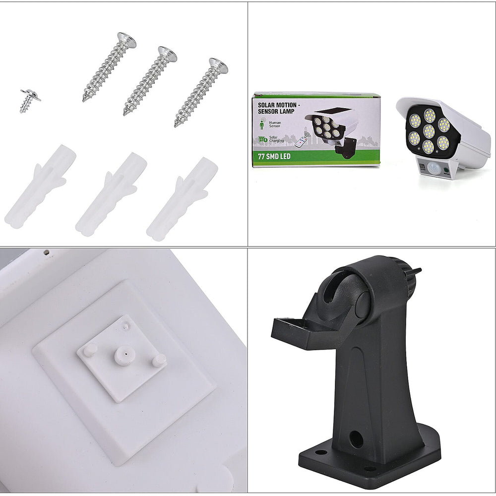 Mega Clearance Offer - Dummy Security Camera and Solar Light - White