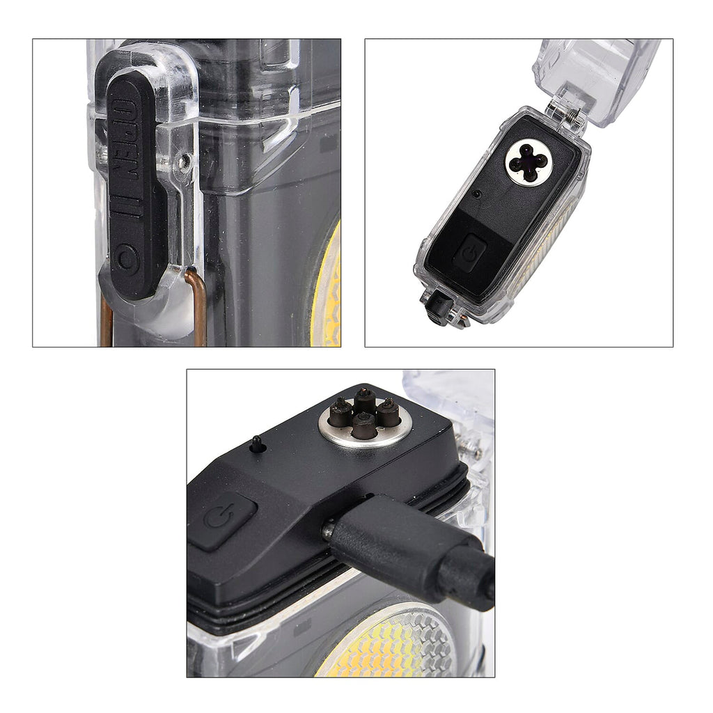 ARC IGNITION Portable - Rechargeable COB Lamp with Storage Box (400 mAh Battery) - Black