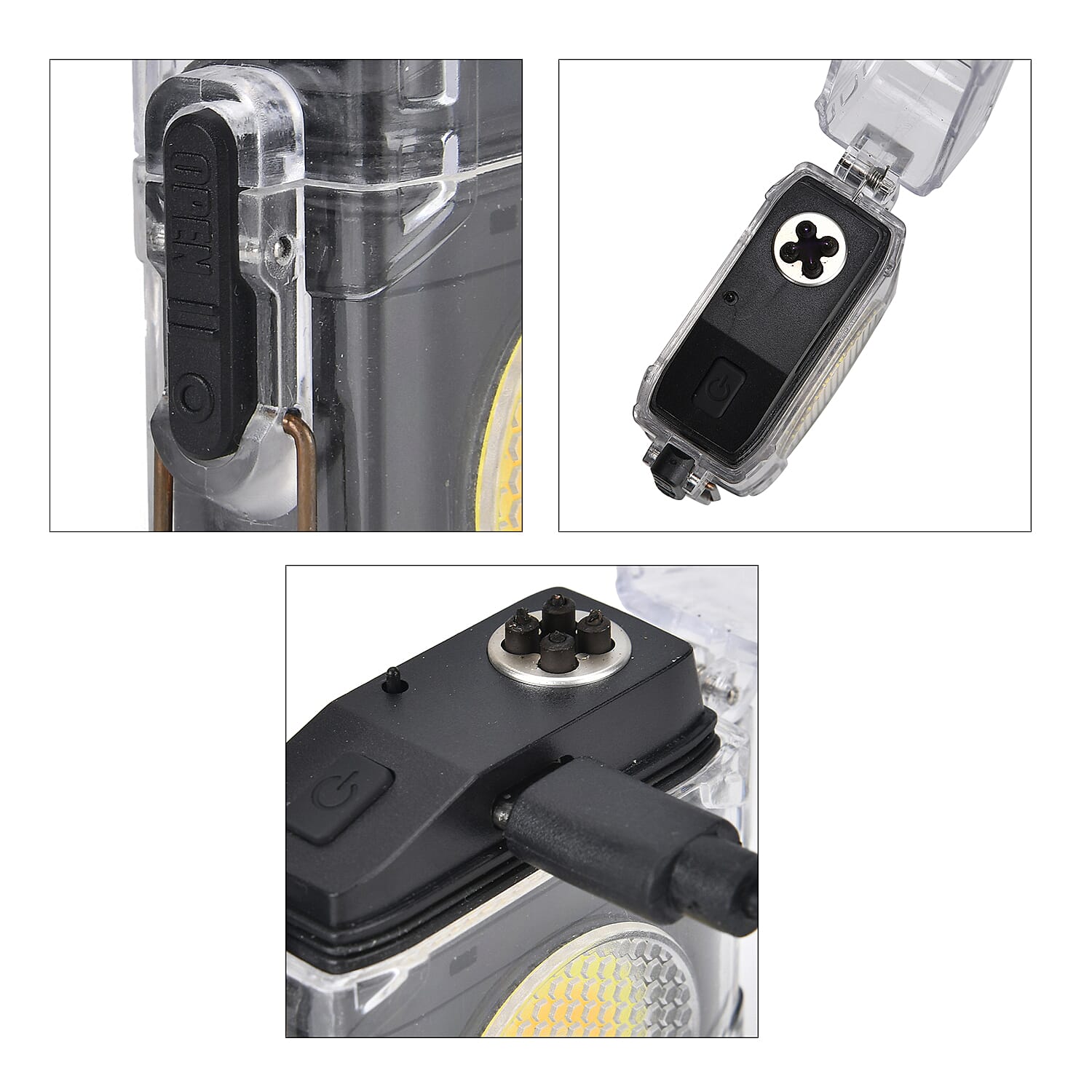 ARC IGNITION Portable - Rechargeable COB Lamp with Storage Box (400 mAh Battery) - Black