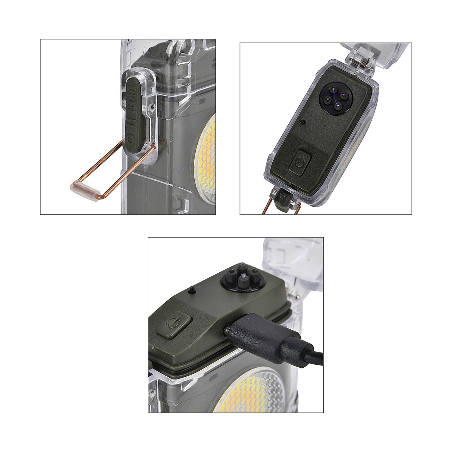 ARC IGNITION Portable - Rechargeable COB Lamp with Storage Box (400 mAh Battery) - Green