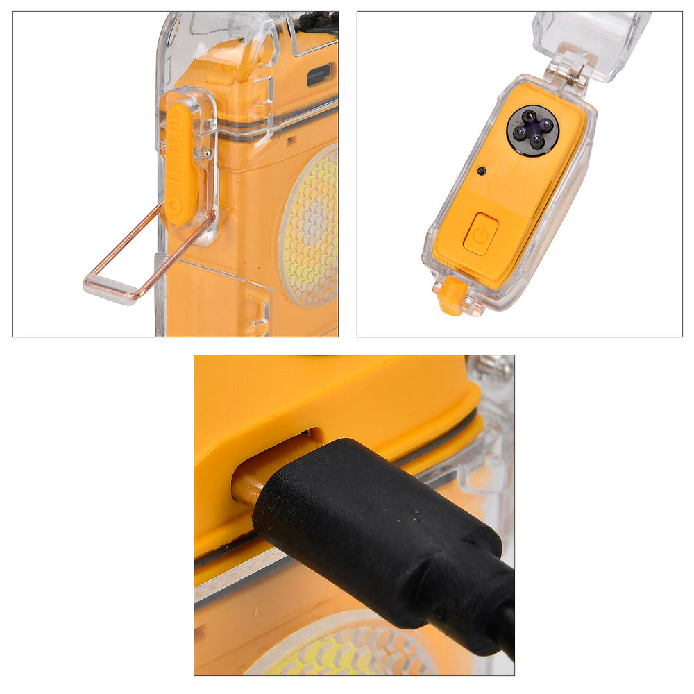 ARC IGNITION Portable - Rechargeable COB Lamp with Storage Box (400 mAh Battery) - Yellow