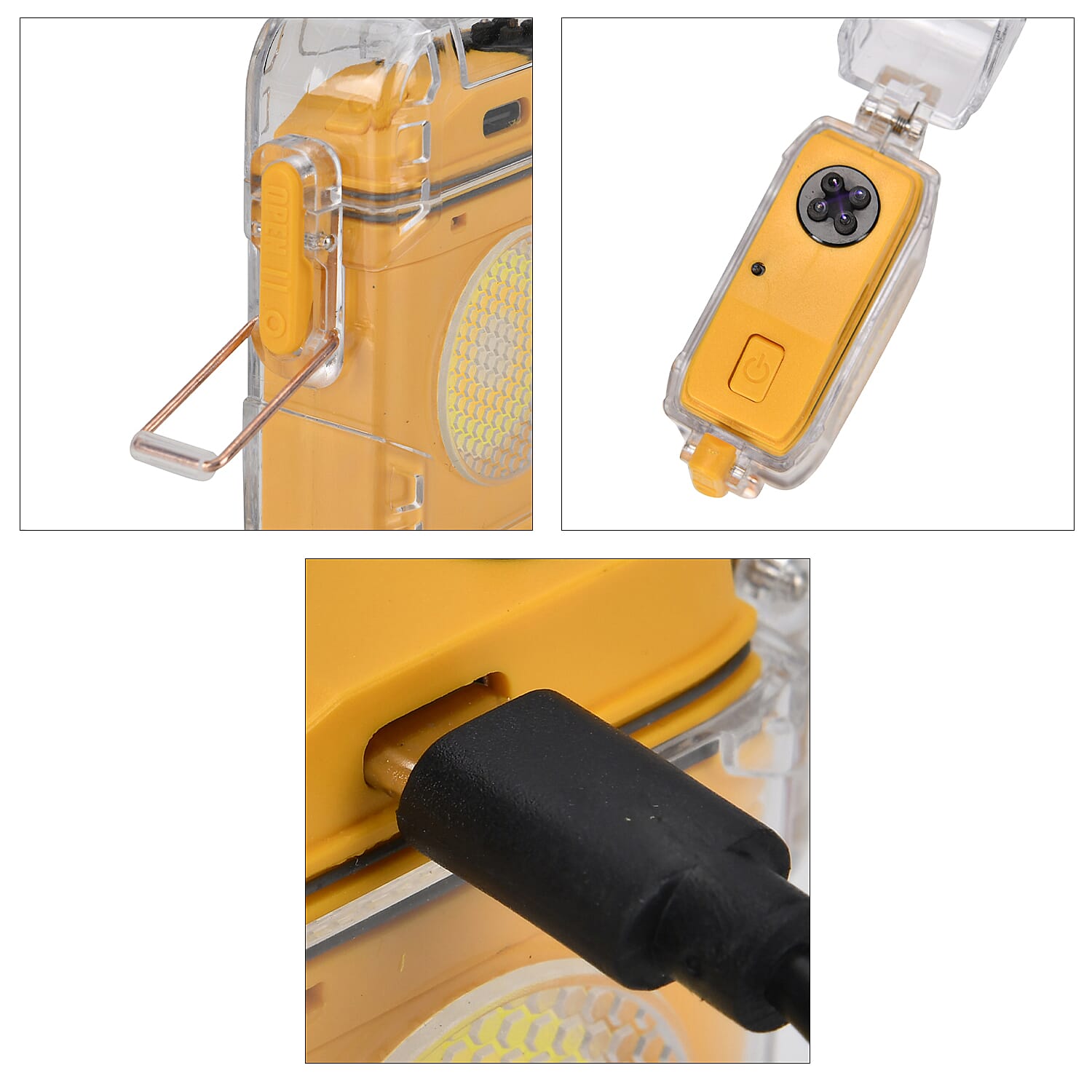 ARC IGNITION Portable - Rechargeable COB Lamp with Storage Box (400 mAh Battery) - Yellow