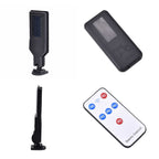 Solar Powered Motion Sensor Lamp with 3 Modes & SOS Flash with Remote - (12.5 x 8.5cm) Black