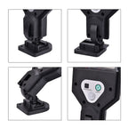 Solar Powered Motion Sensor Lamp with 3 Modes & SOS Flash with Remote - (12.5 x 8.5cm) Black